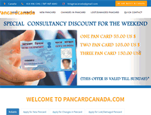 Tablet Screenshot of pancardcanada.com